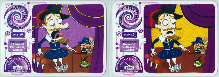 Yoyo Bear Time Travel Card 36 Variation